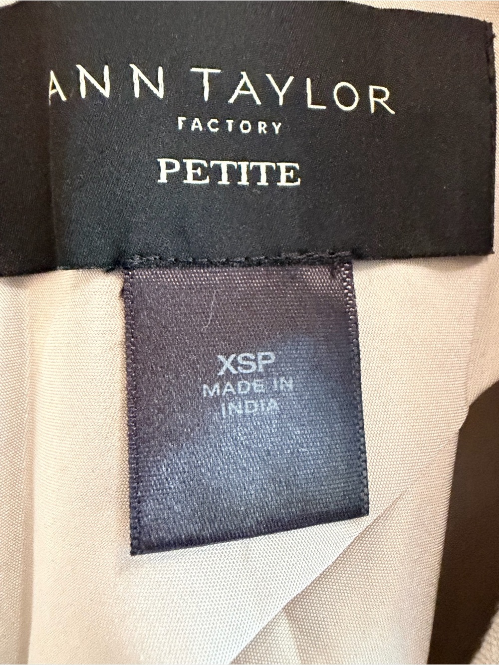 Ann Taylor Factory Beige One Button Blazer - Picture 4 of 4